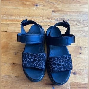 Near perfect condition Dr. Marten Voss sandal in animal print.